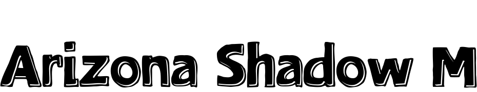 Arizona Shadow Medium Font Download Free